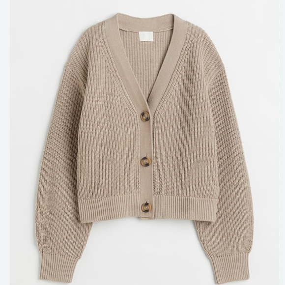 H&M Rib Knit Cardigan Size SM - Picture 1 of 5